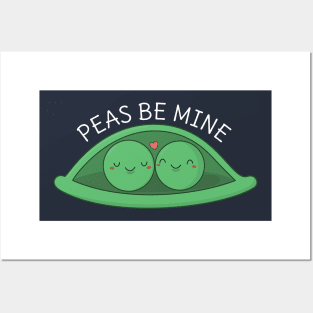 Funny and kawaii peas pun t-shirt Posters and Art